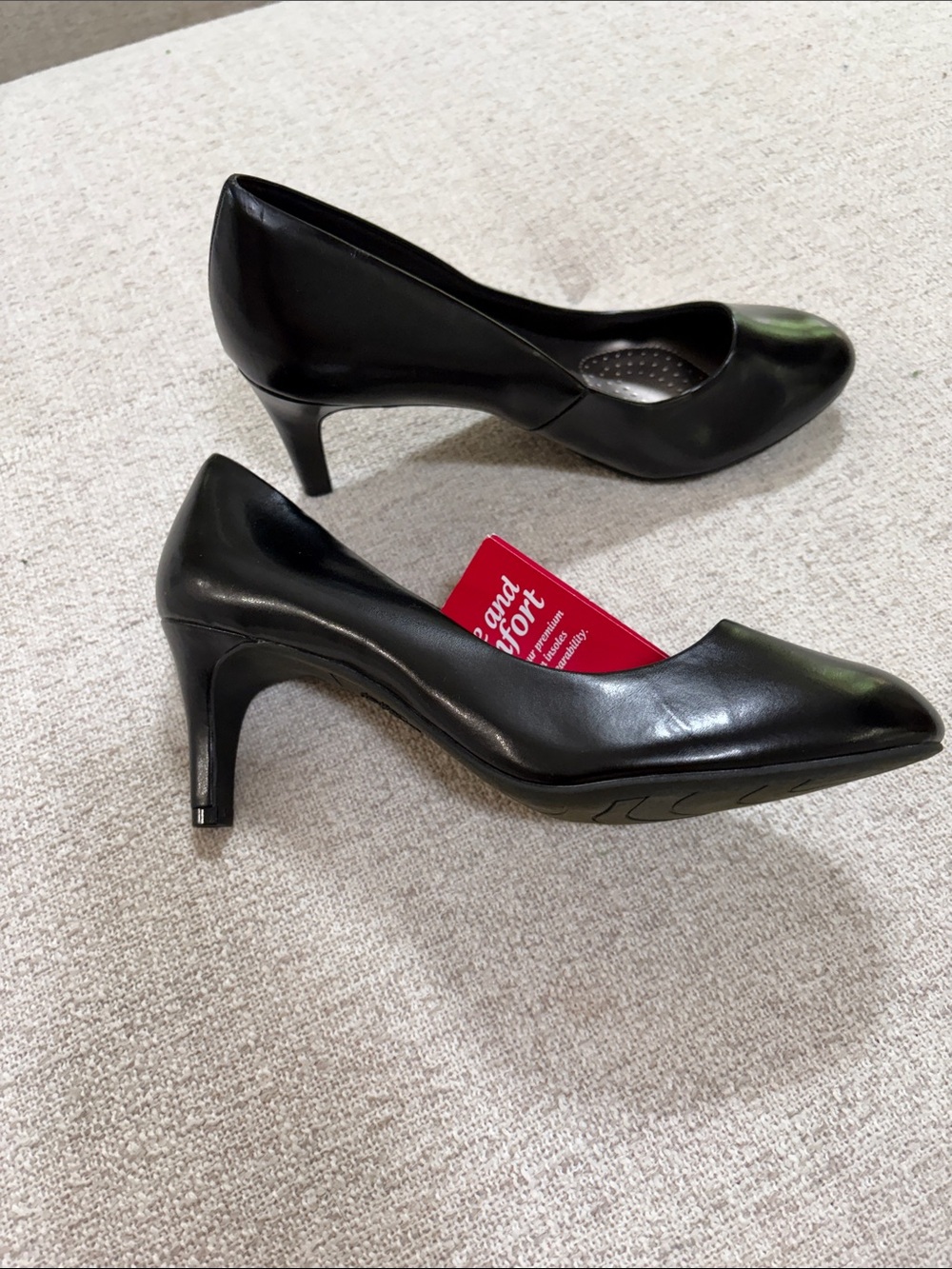 Classic Black Leather Pointed-Toe Heels for Women